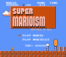 Super Marioism Title Screen